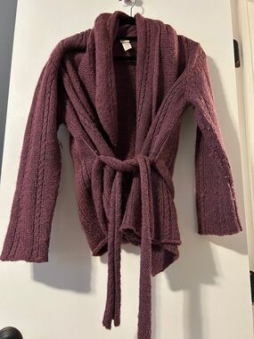 J. Jill  wraparound Belted Shawl Cardigan Sweater